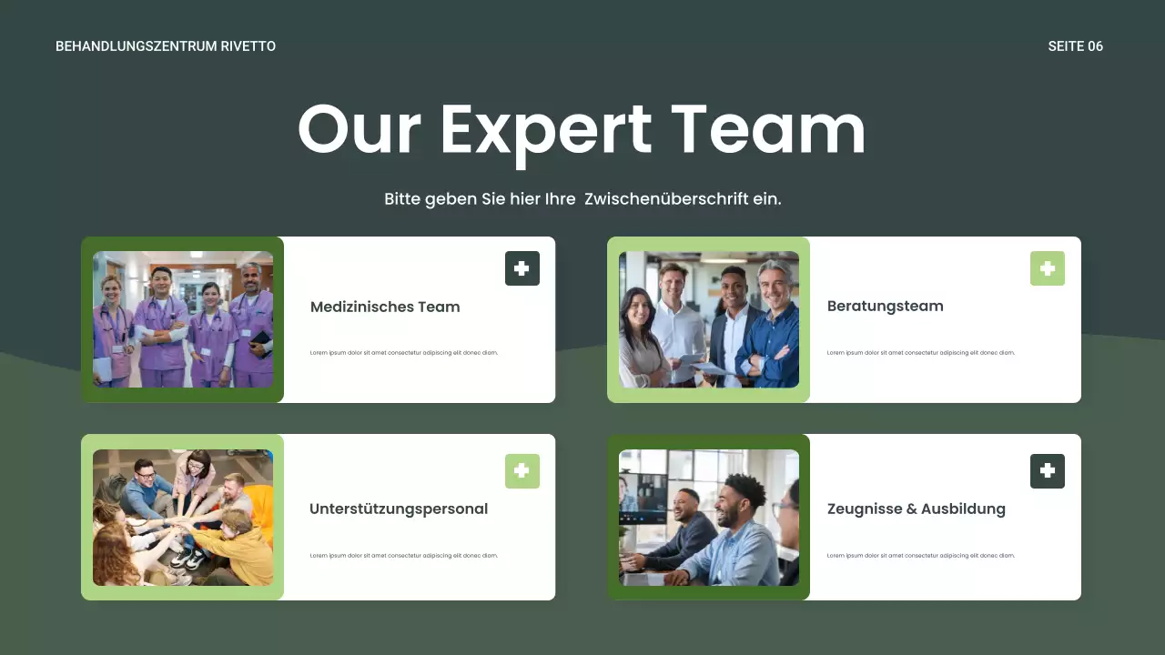 Grüne Moderne Erholung Wellness Präsentation