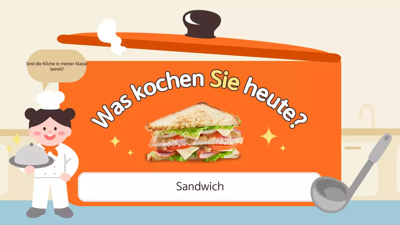 Lehrmaterialien zum Thema „Orange Baby Cooking“