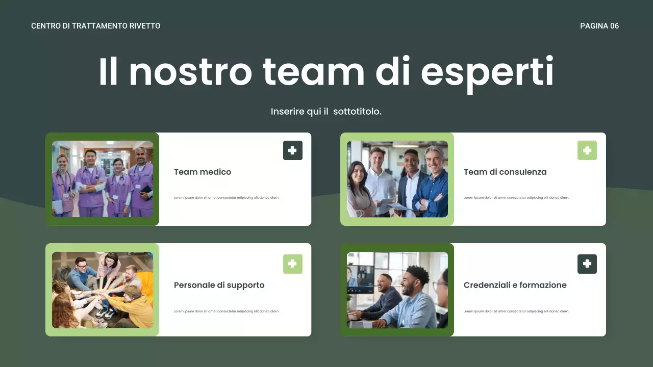 Presentazione del benessere Green Modern Recovery