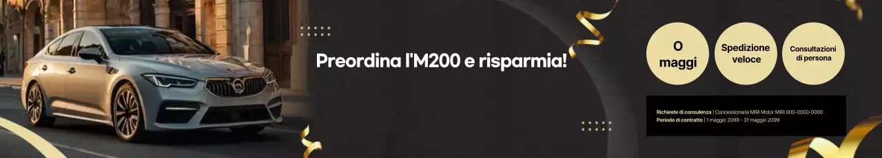 pubblicità di un'auto nera ed elegante