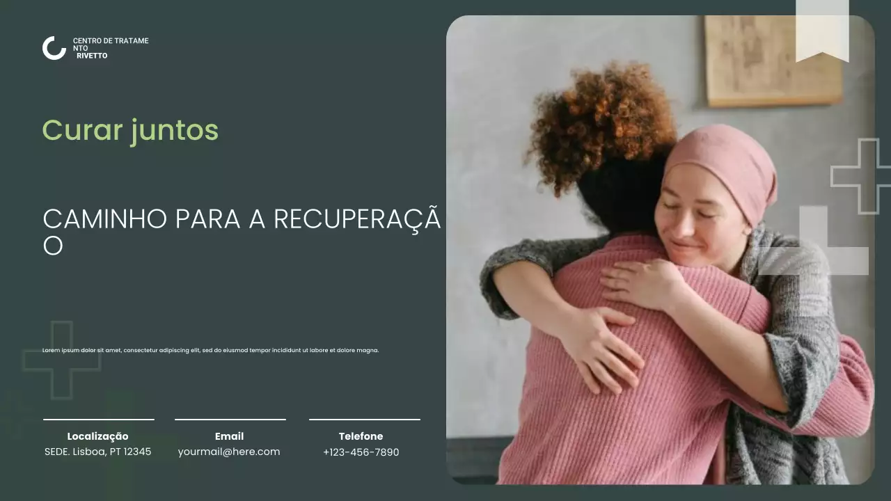 Apresentação de Bem-Estar de Recuperação Moderna Verde