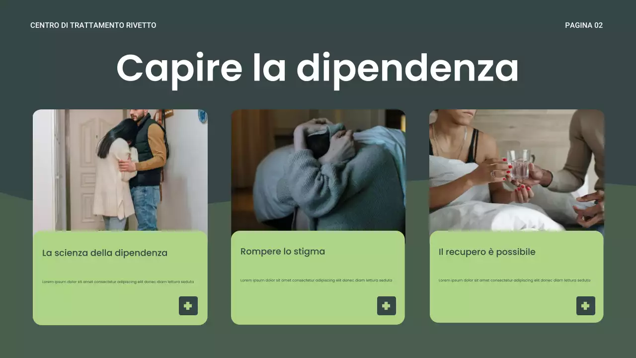 Presentazione del benessere Green Modern Recovery