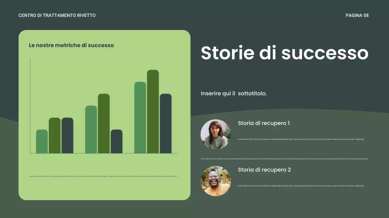 Presentazione del benessere Green Modern Recovery