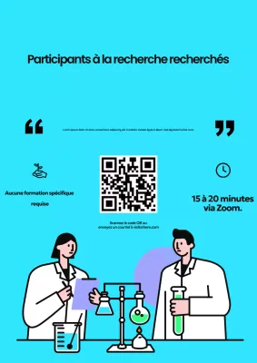 Affiche de recrutement de Blue Modern Research