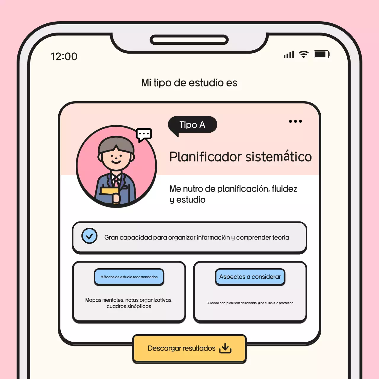 Portafolio educativo para bebés en color beige