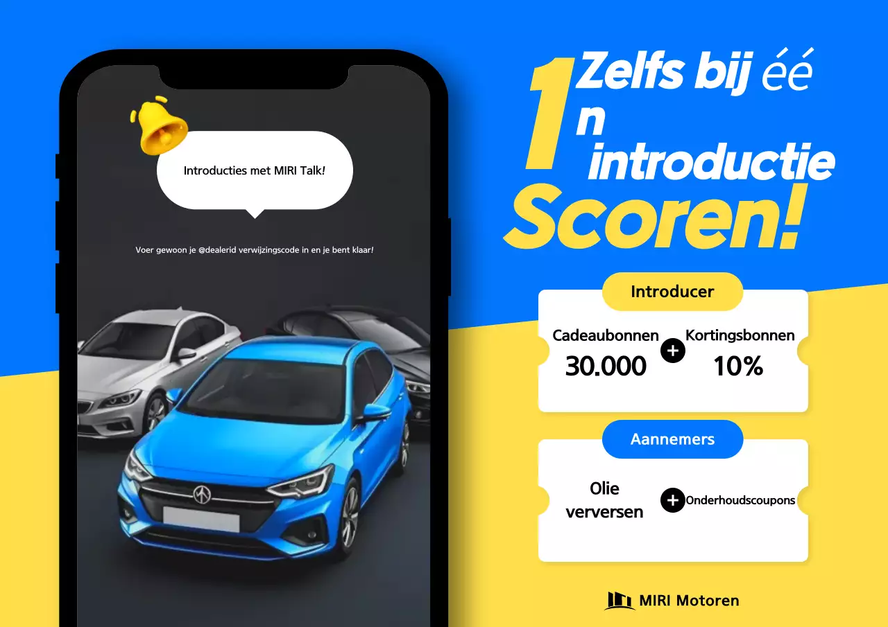 Blauwe moderne auto promotie