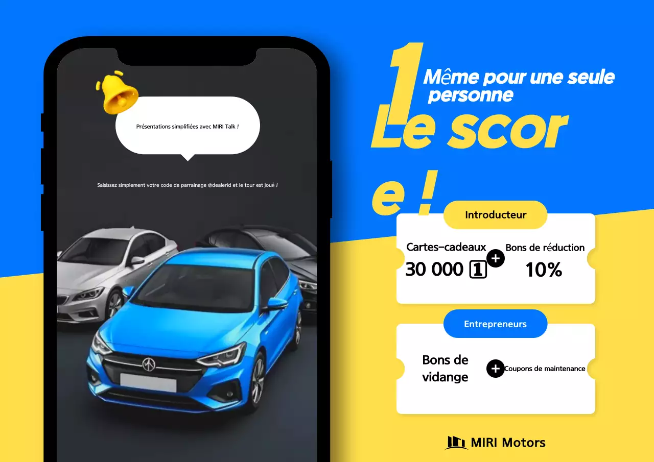 Promotion de voitures modernes bleues