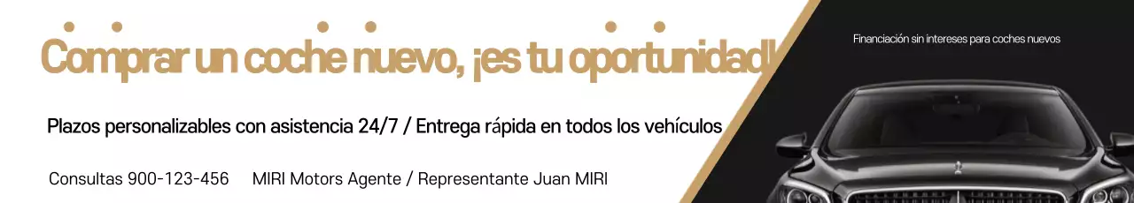 Promoción de coches modernos negros