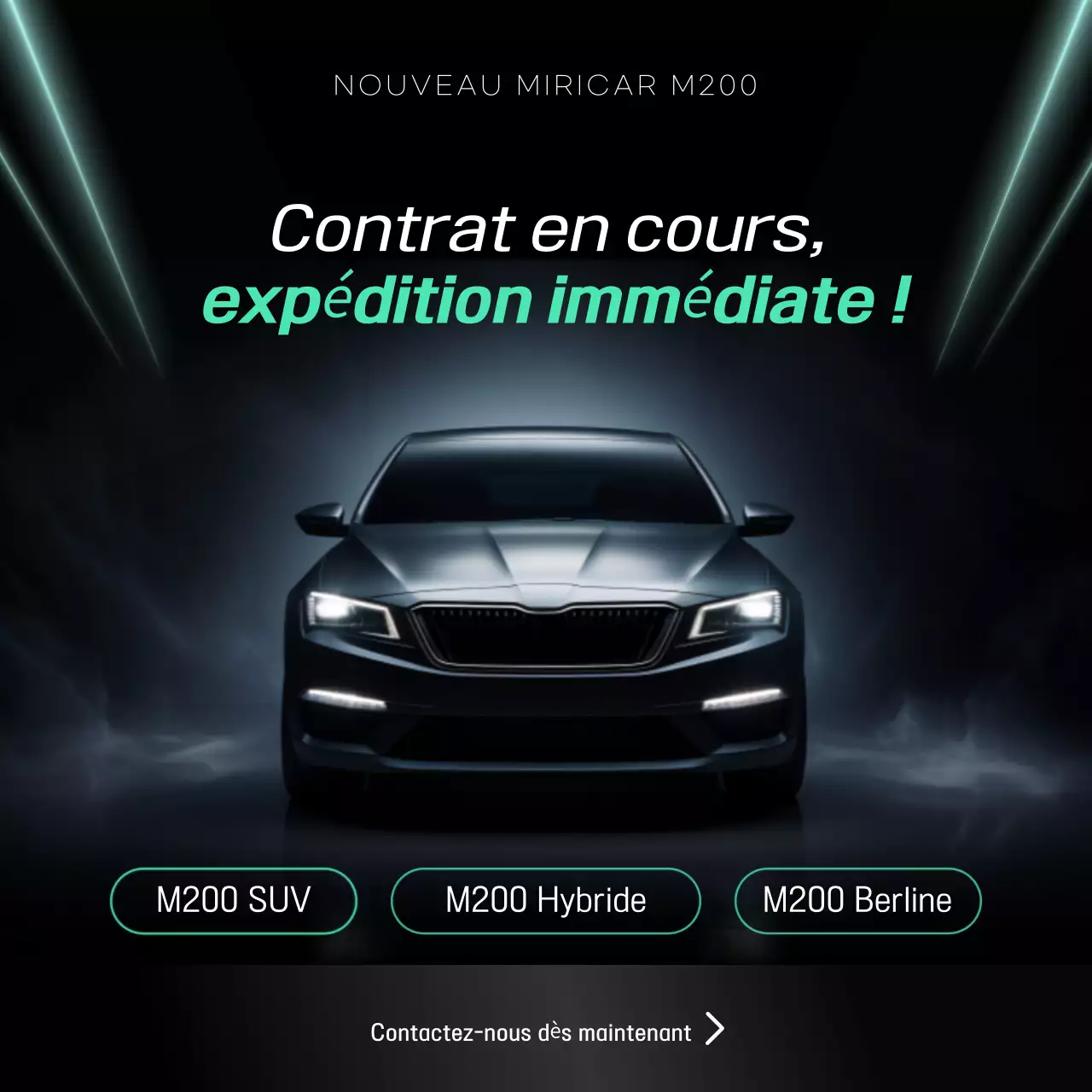 Promotion publicitaire de voitures noires élégantes