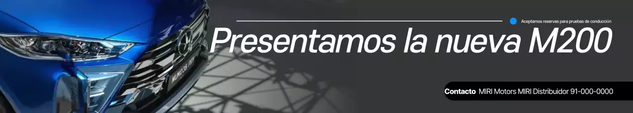 Promoción de lanzamiento de coches modernos azules