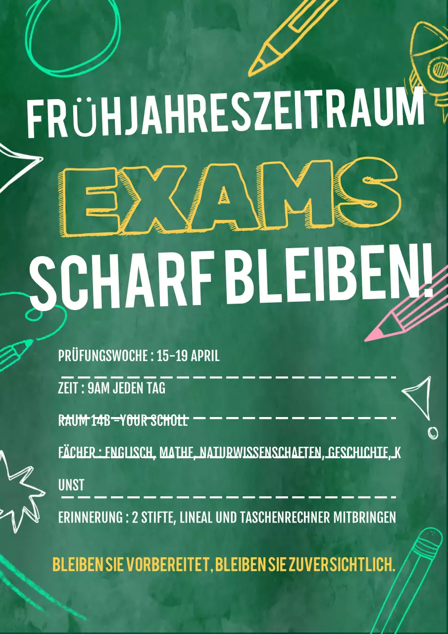 Ankündigung der Green Classic-Prüfung