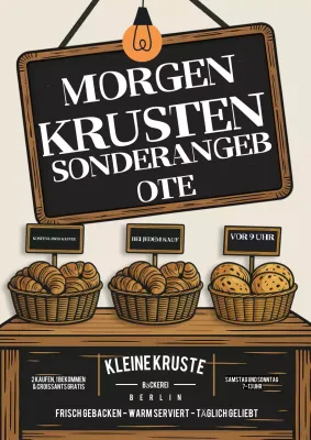 Beige Rustic Bakery Promotion