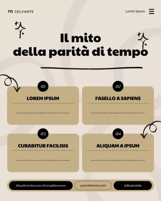 Post Instagram Beige Modern Work Life Wellness