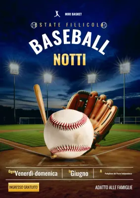 evento di baseball moderno blu