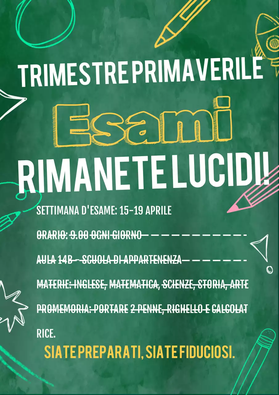 Annuncio dell'esame Green Classic