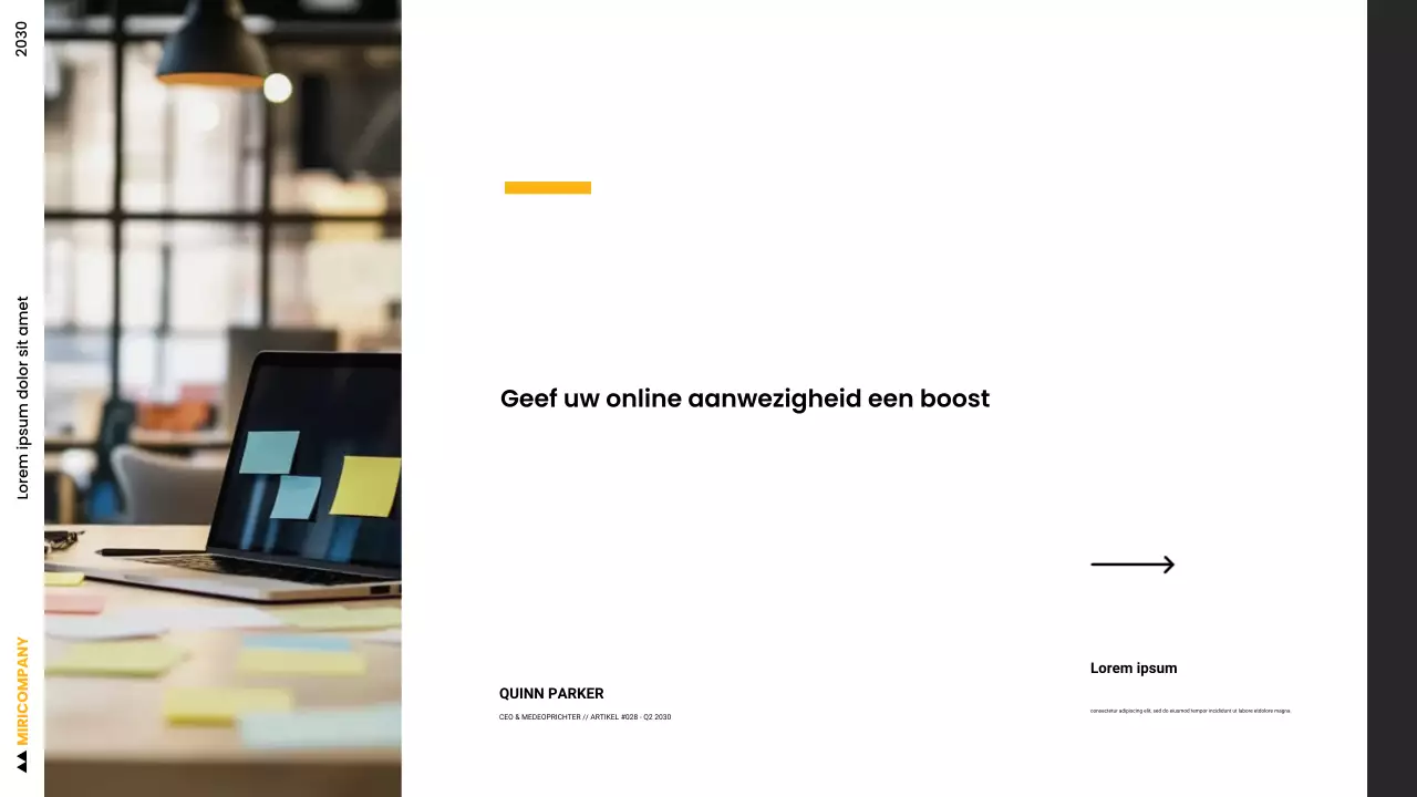 Moderne Boost Online Presence Presentatie