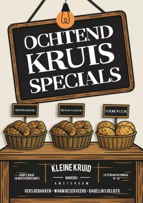 Beige Rustieke Bakkerij Promotie