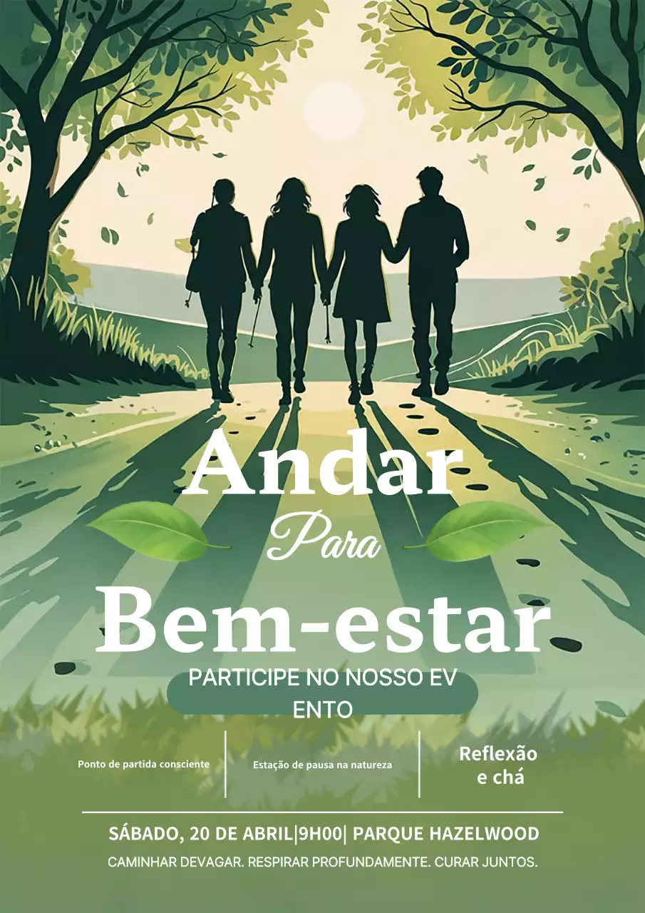 Evento de Bem-Estar da Natureza Verde
