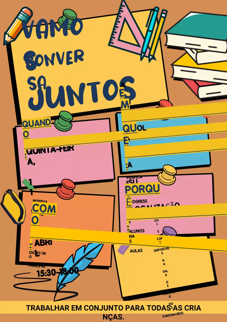 Anúncio do evento da Yellow Retro School