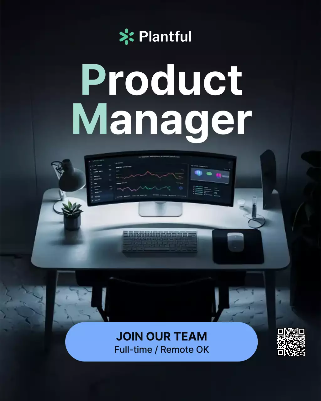 Black Modern Recruitment Advertisement