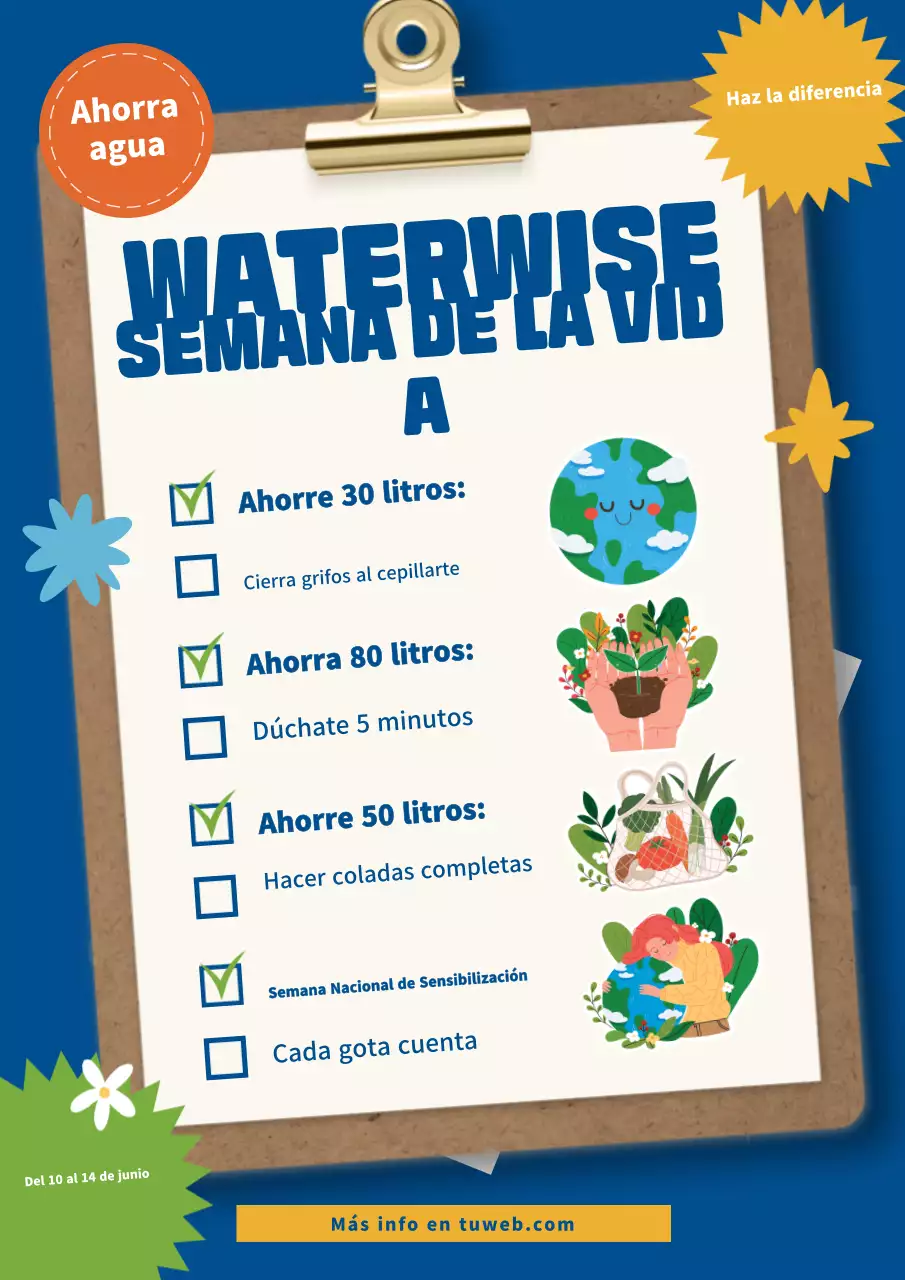 Anuncio de conservación de Blue Modern