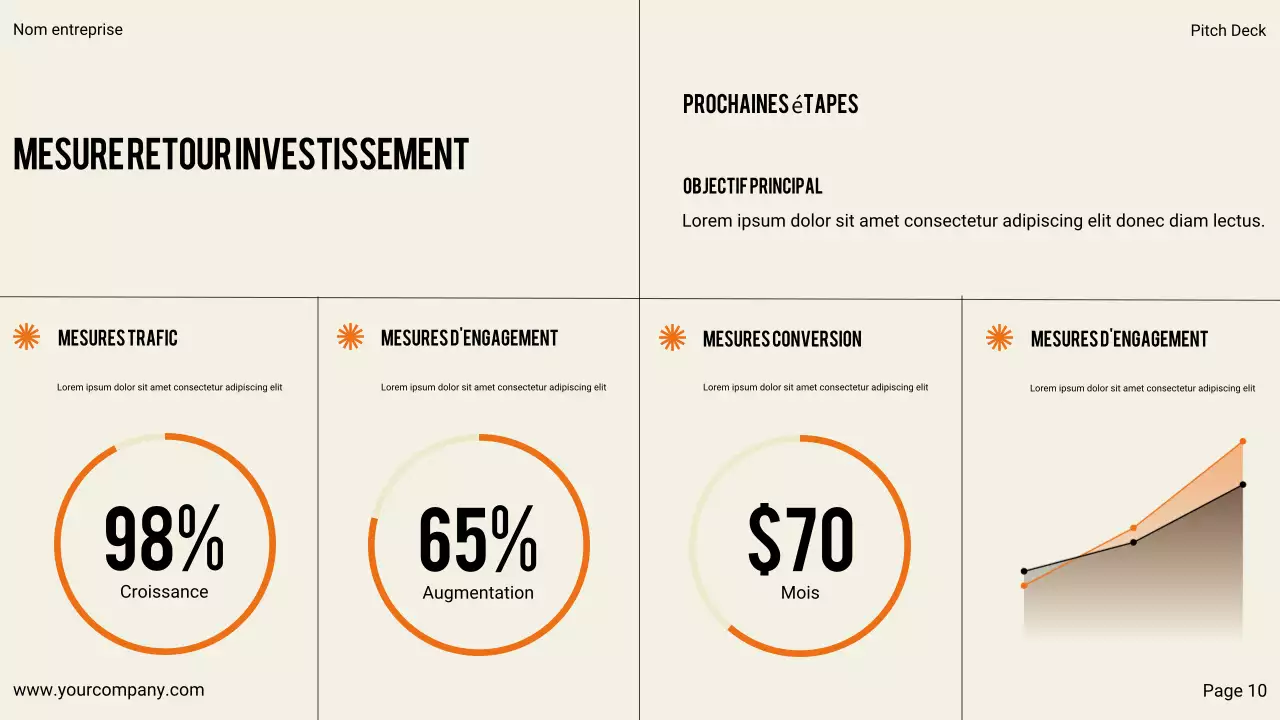 Présentation commerciale moderne noire