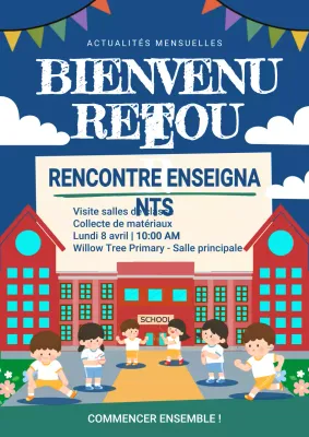 Annonce de l'événement Blue Retro School