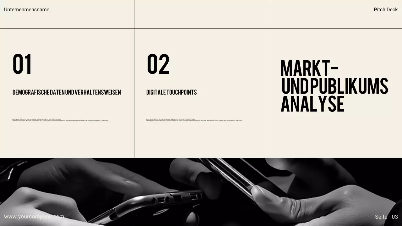 Schwarze moderne Geschäftspräsentation