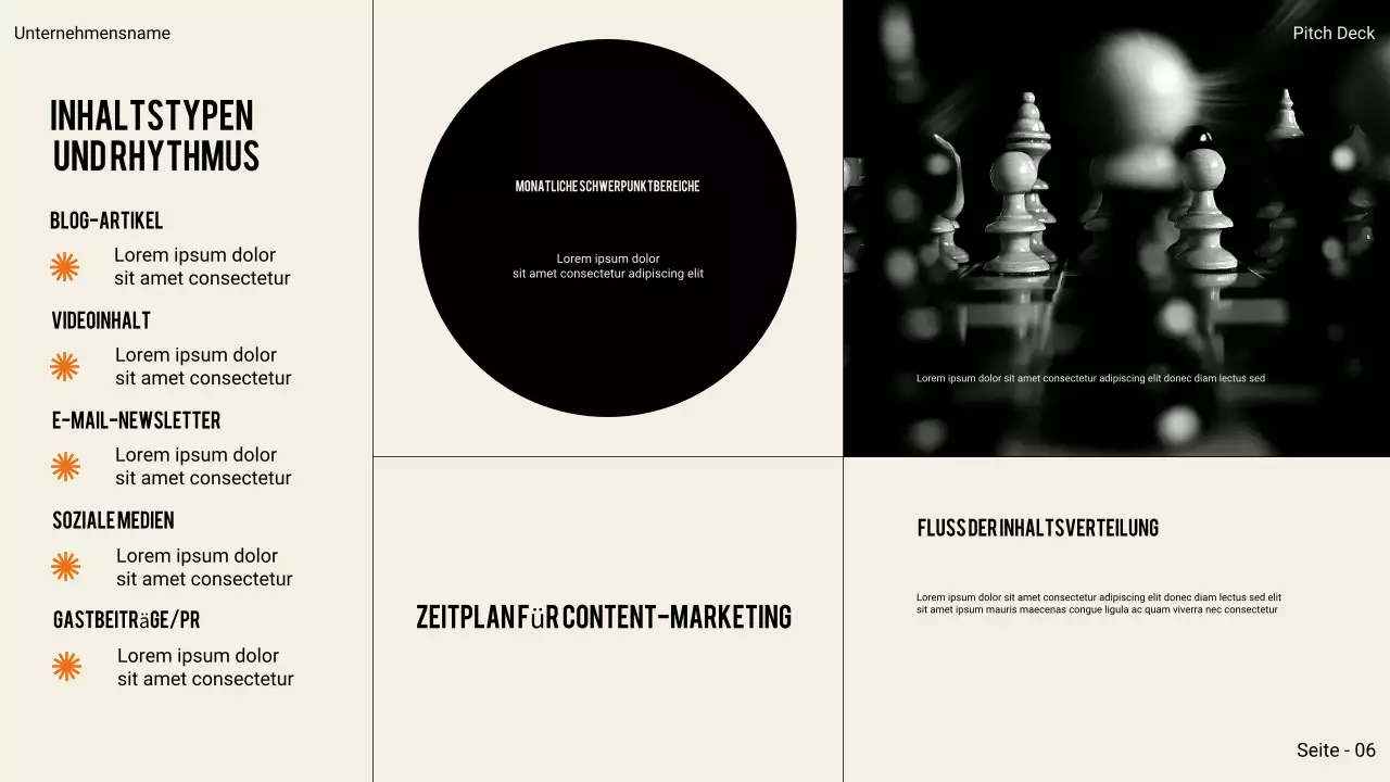 Schwarze moderne Geschäftspräsentation
