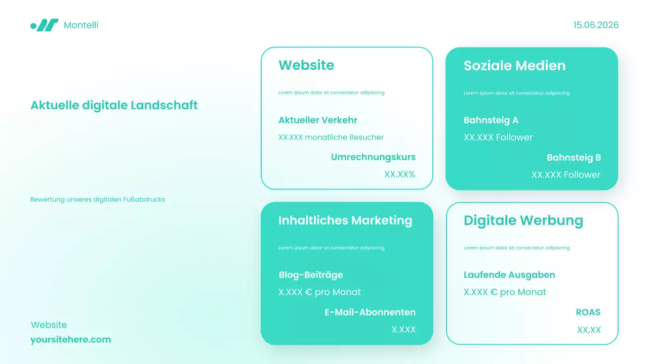 Teal Modern Digital Marketing Guide