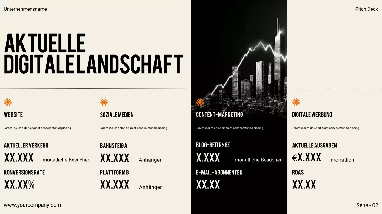 Schwarze moderne Geschäftspräsentation