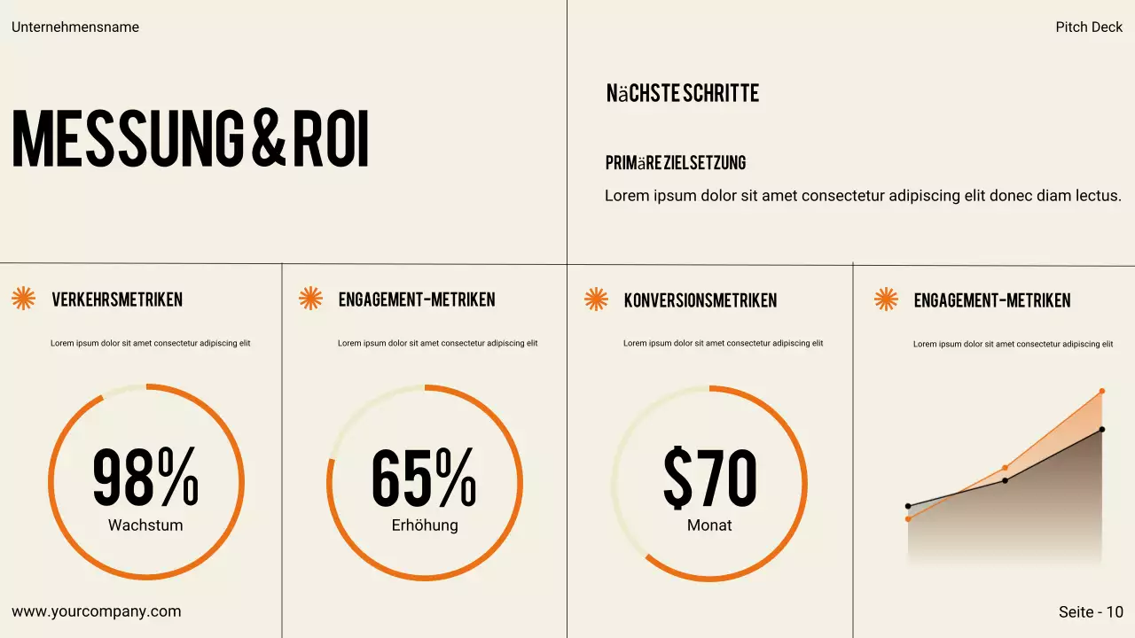 Schwarze moderne Geschäftspräsentation