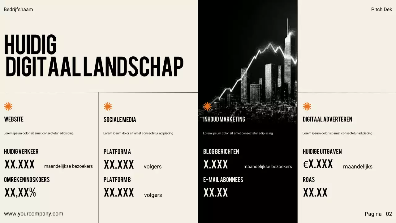 Zwarte moderne zakelijke presentatie