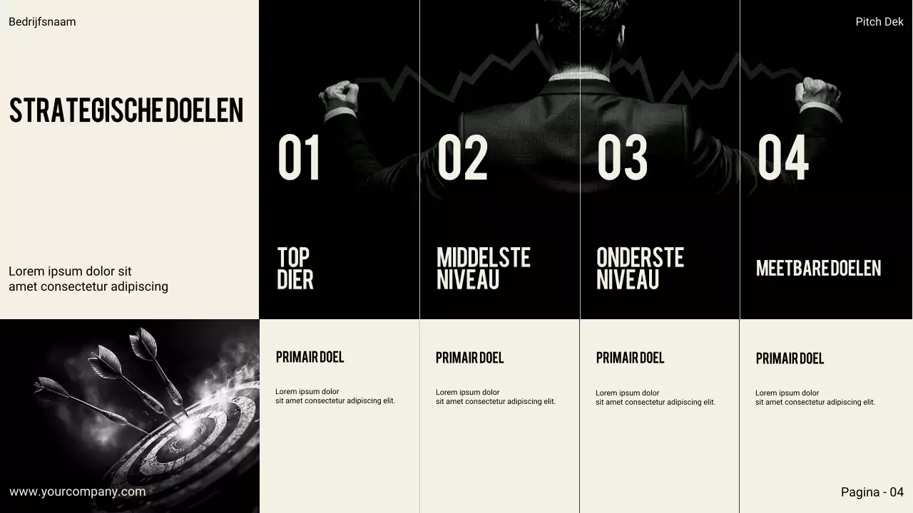 Zwarte moderne zakelijke presentatie