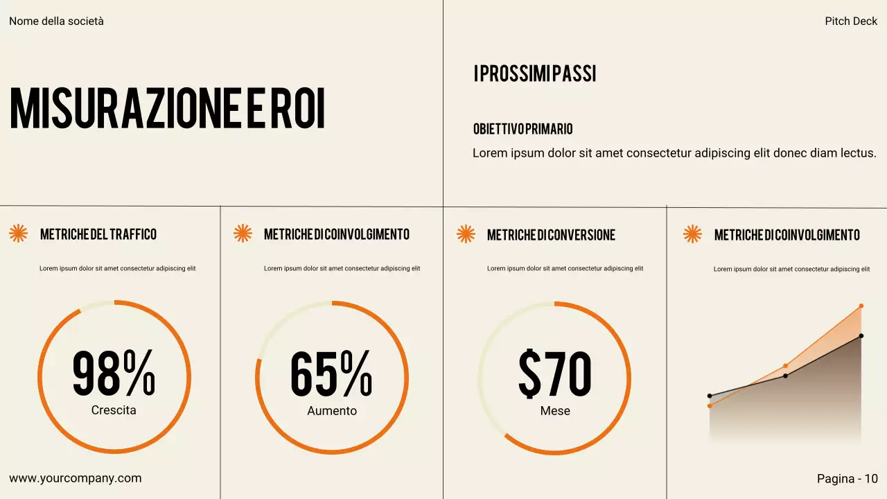 Presentazione aziendale moderna nera