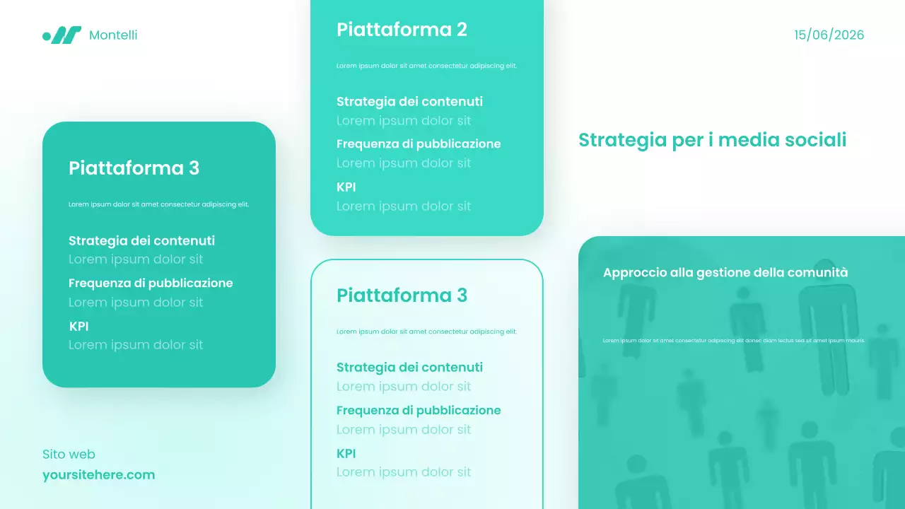 Guida al marketing digitale moderno color turchese