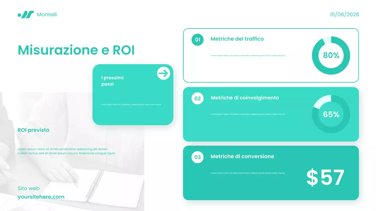 Guida al marketing digitale moderno color turchese