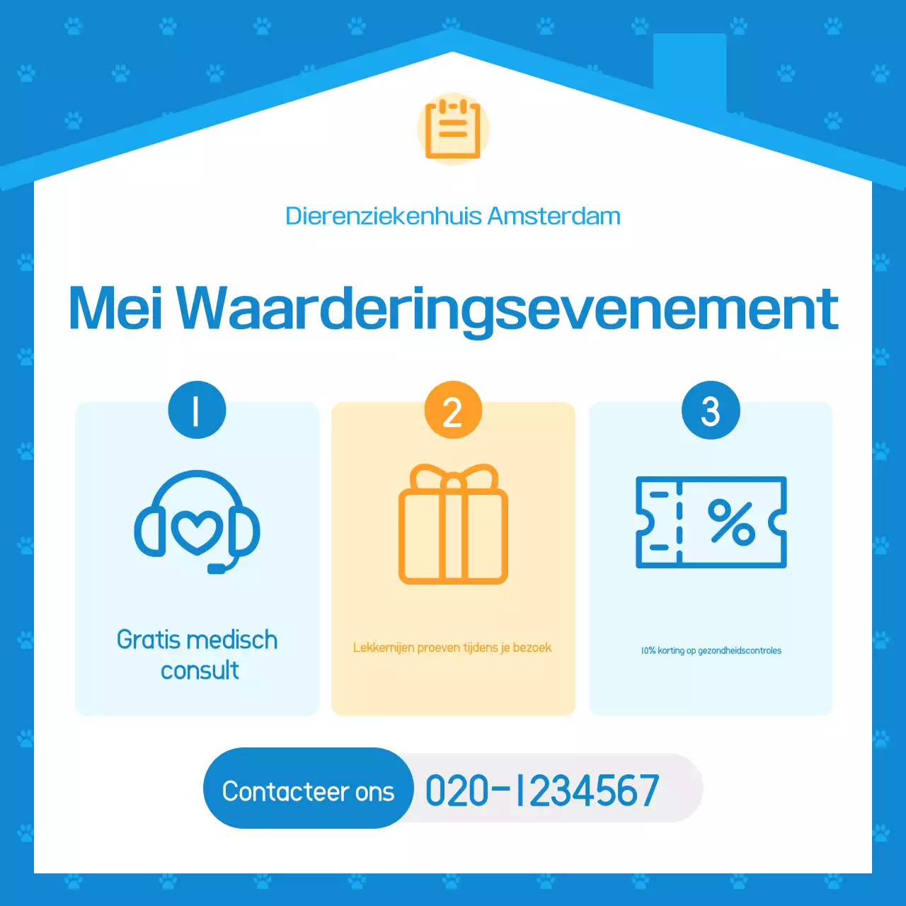 Advertentie van Blue Simple Animal Hospital