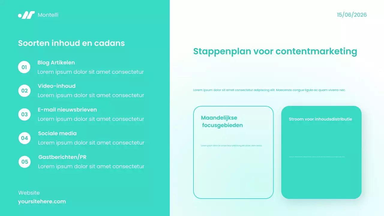 Teal Moderne Digitale Marketinggids