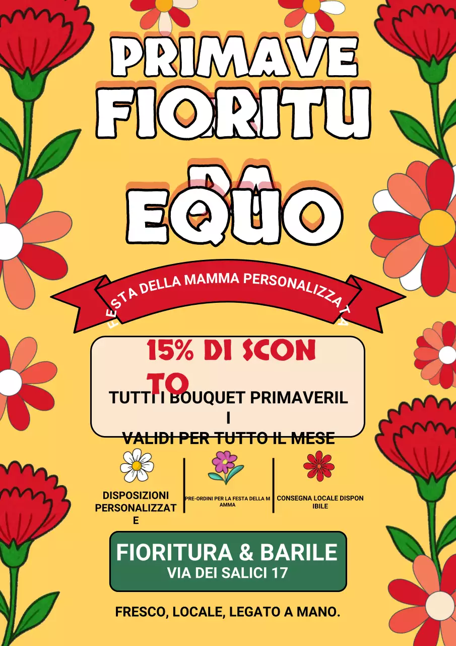 Promozione Primavera Floreale Gialla