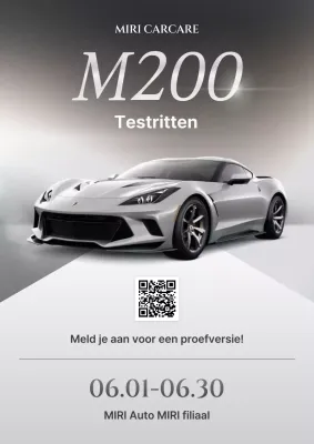 Zilveren verfijnde auto-evenement