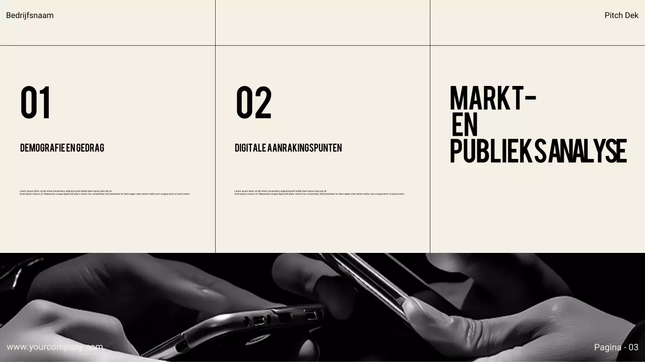 Zwarte moderne zakelijke presentatie