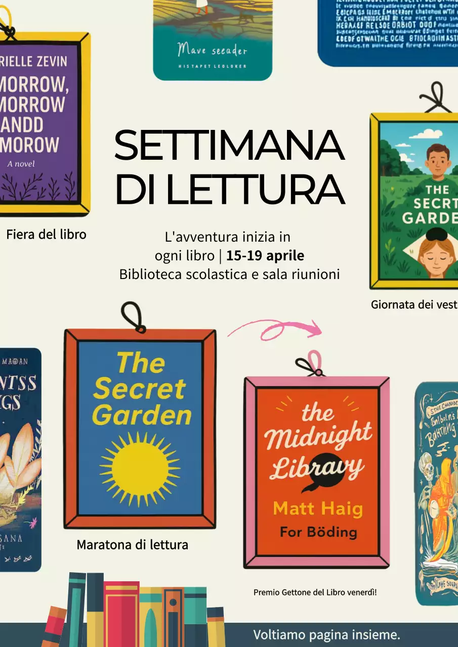 Annuncio dell'evento Beige Modern Reading