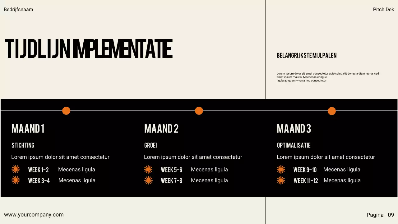 Zwarte moderne zakelijke presentatie