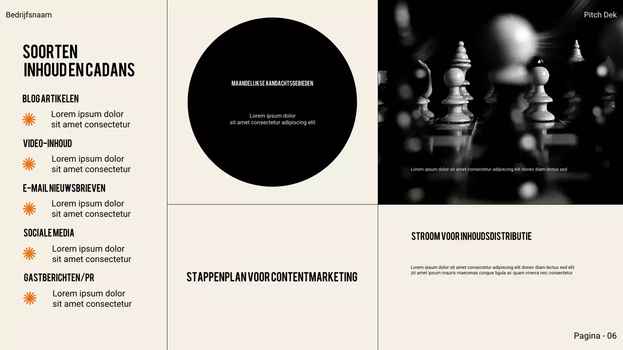 Zwarte moderne zakelijke presentatie