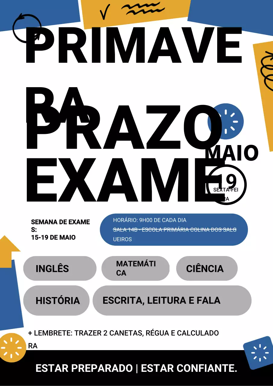 Anúncio do Exame Blue Modern