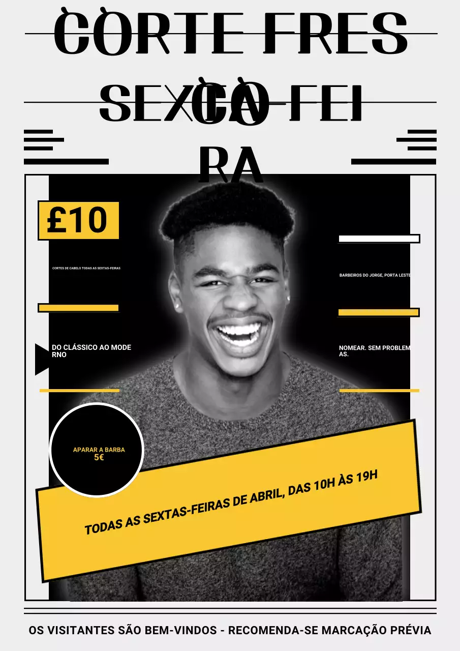 Promoção Black Retro Barber