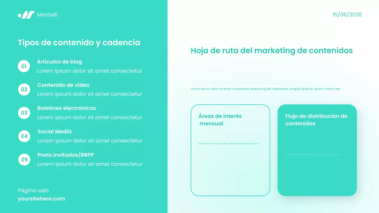 Guía de marketing digital moderna de Teal