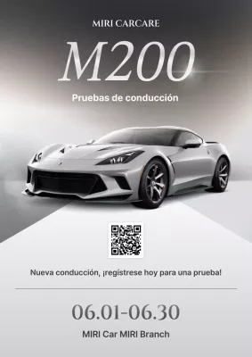 Evento de autos sofisticados de plata