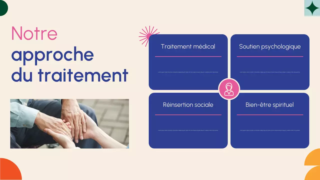 Présentation de promotion de la santé et du rétablissement moderne beige